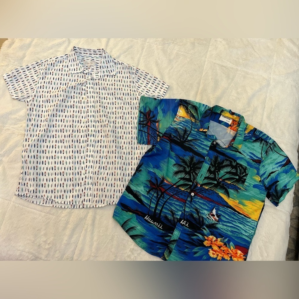 💥 2/$15!! 🌴 Boy’s Button Down Shirts - Size 14